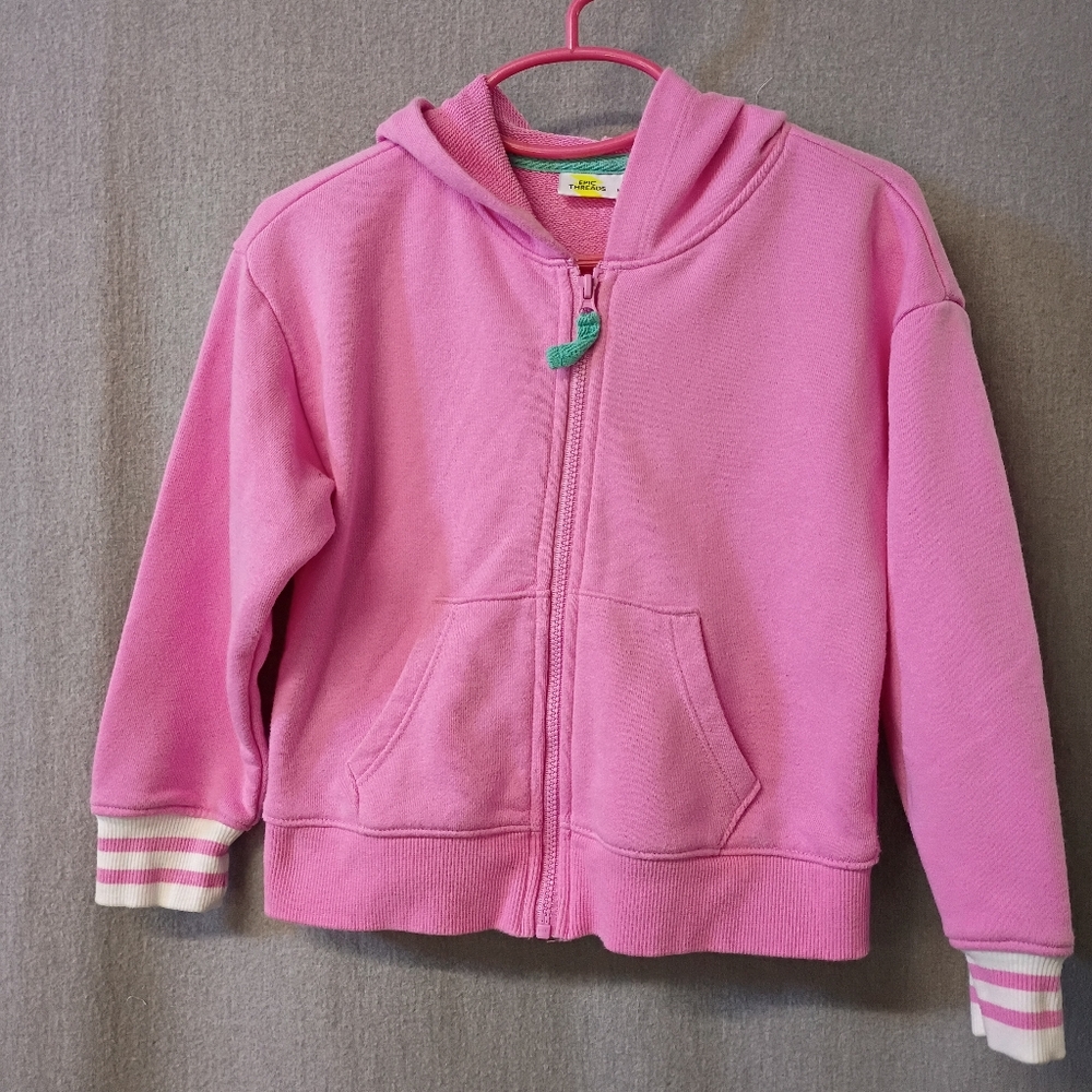 Epic Threads Size 4T Zip Front Pink Hoodie